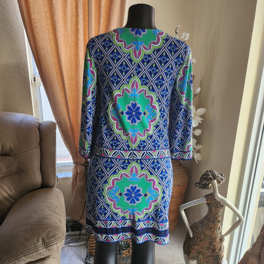 Laundry by Shelli Segal Printed Shift Dress size XS - Picture 3 of 4